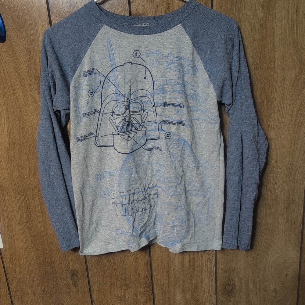 Star Wars Kids Raglan Shirt - Blue and Gray